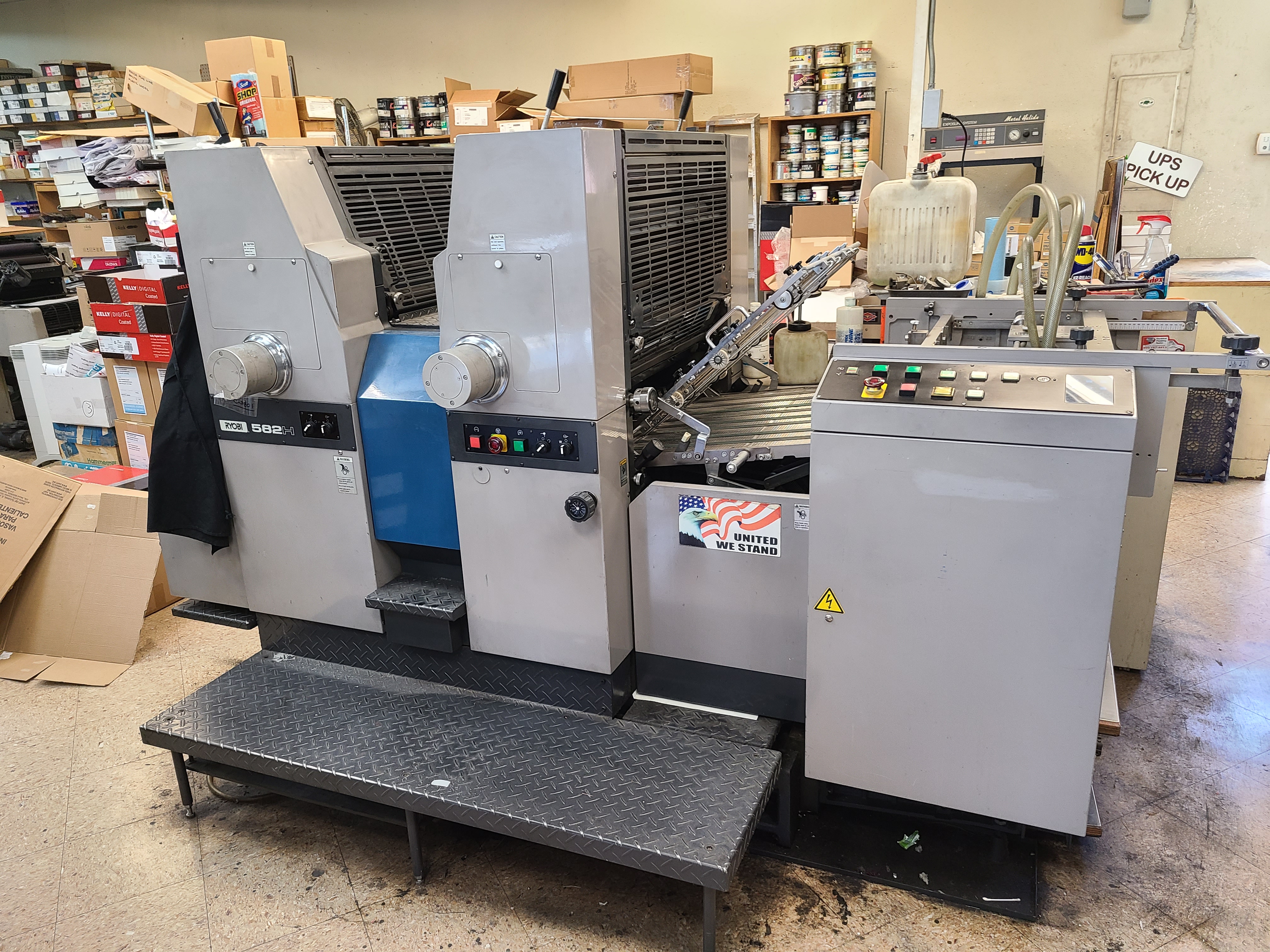 RYOBI 582H 2 COLOR 17.75 x 22.75 PRINTING PRESS – VERY CLEAN AND ORIGINAL OWNERS!  *** $11,500 *** CALL OR WHATSAPP DAVE  714 642 7990